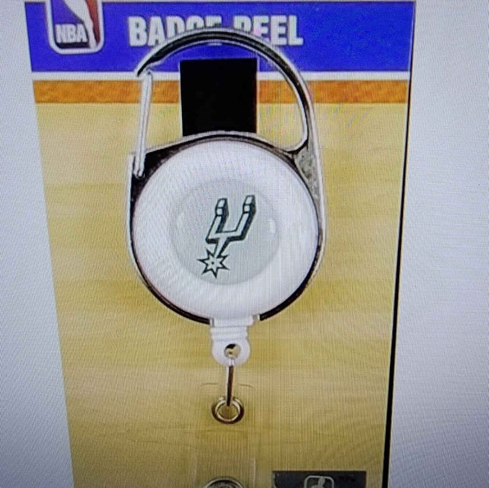 New Nba San Antonio Spurs badge reel holder